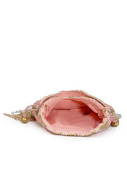 Droop Diamond Embellished Velvet Potli