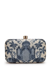 Gilded Gleam Printed Palace Clutch with signature gift box | Wedding Gift for Women