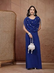 Anekaant Noor Edit Pure Ivory Satin Sequin Embellished Potli
