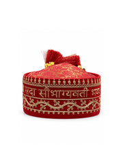 Jashn Edit Red & Gold Floral Embroidered Brocade Potli