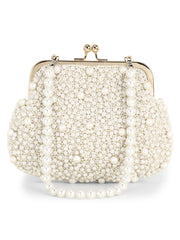Adorn Pearl Embellished Clutch – Perfect Rakhi Gift for Sister