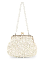 Adorn Pearl Embellished Clutch – Perfect Rakhi Gift for Sister