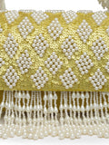Coffer Harlequin Embellished Velvet Clutch