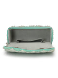 Coffer Harlequin Embellished Velvet Clutch