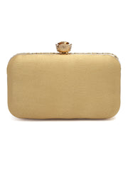Adorn Embellished Faux Silk Clutch