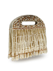 Droop Abstract Embellished Clutch with signature gift box | Bridesmaid Gift