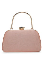 Adorn Floral Dabka Embellished Faux Silk Clutch