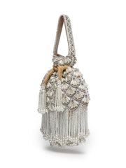 Opal Thread Velvet Embroidered Potli