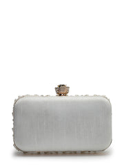 Opal Thread Scallop Beaded Clutch with signature gift box | Anniversary & Wedding Gift for Her