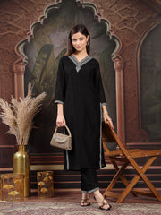 Blush & Bead Faux Silk Embellished Clutch