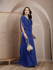 Anekaant Lotus Antique Gold Pearl & Sequin Embellished Potli