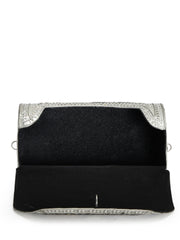 Mosaic Mosaic Embellished Metal Clutch