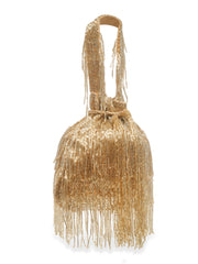 Droop Embellished Faux Silk Potli