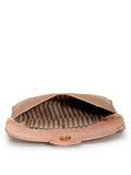 Anekaant Adorn Rose Gold & Pink Stone Work Embellished Faux Silk Clutch