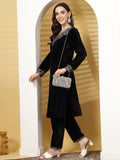 Anekaant Adorn White & Pastel Multi Ogee Embellished Fabric Clutch