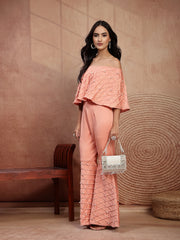 Anekaant Blush & Bead Ivory & Pastel Multi Suede Embellished Clutch