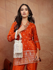 Anekaant Dewdrop Fringe Ivory Pearl White 3D Floral Embellished Potli