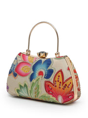Woven Reverie Floral Embroidered  Wedding Favor Clutch Set of 10 | Luxury Wedding Return Gifts