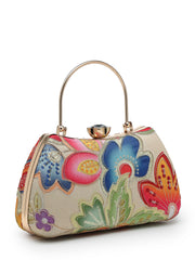 Woven Reverie Floral Embroidered  Wedding Favor Clutch Set of 10 | Luxury Wedding Return Gifts