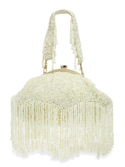 Droop Embellished Faux Silk Clutch