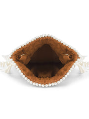 Dewdrop Fringe Beaded Velvet Potli