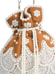 Dewdrop Fringe Beaded Velvet Potli