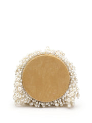 Dewdrop Fringe Ornate Embellished Velvet Potli