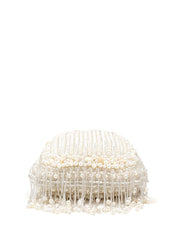 Opal Thread Pearl Beaded Faux Silk Potli