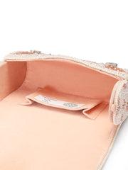 Blush & Bead Floral Crystal Beaded Velvet Clutch