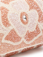 Blush & Bead Floral Crystal Beaded Velvet Clutch