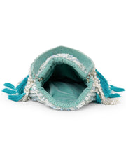 Dewdrop Fringe Embellished Velvet Potli