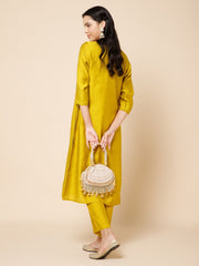 Dewdrop Fringe Embellished Velvet Clutch