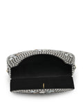 Anekaant Mosaic Silver Mosaic Embellished Metal Clutch