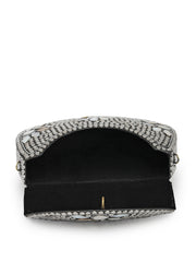 Mosaic Mosaic Embellished Metal Clutch