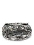 Anekaant Mosaic Silver Mosaic Embellished Metal Clutch