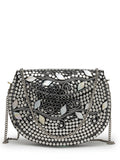 Anekaant Mosaic Silver Mosaic Embellished Metal Clutch