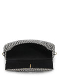 Anekaant Mosaic Silver Mosaic Embellished Metal Clutch