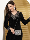 Anekaant Mosaic Silver Mosaic Embellished Metal Clutch