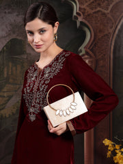 Marble Muse Resin Marble Textured Clutch