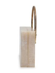 Marble Muse Resin Marble Textured Clutch