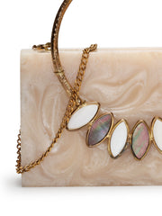 Marble Muse Resin Marble Textured Clutch