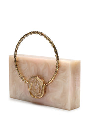 Marble Muse Resin Marble Textured Clutch