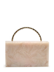 Marble Muse Resin Marble Textured Clutch