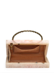 Marble Muse Resin Marble Textured Clutch