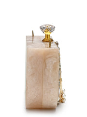 Marble Muse Resin Embellished Clutch