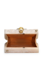 Marble Muse Resin Embellished Clutch