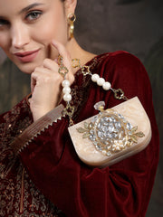 Marble Muse Resin Embellished Clutch