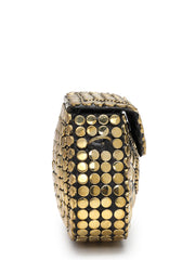 Metal Mirage Mosaic Embellished Clutch