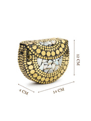 Metal Mirage Mosaic Clutch