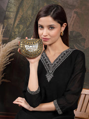 Metal Mirage Mosaic Clutch